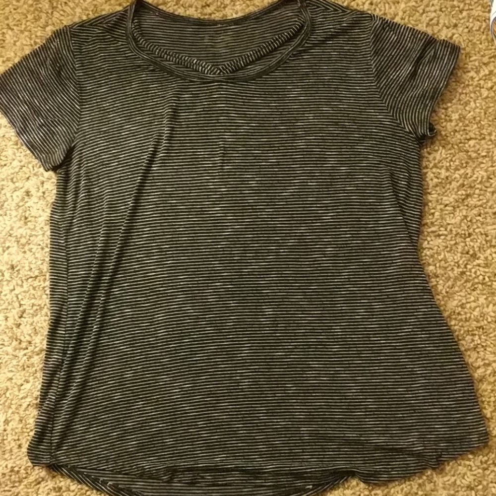 Girls black and white shirt